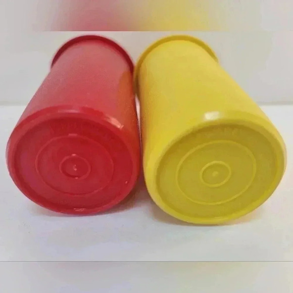 Tupperware Vintage Ketcup & Mustard Dispensers Used but working condition - Picture 2 of 3